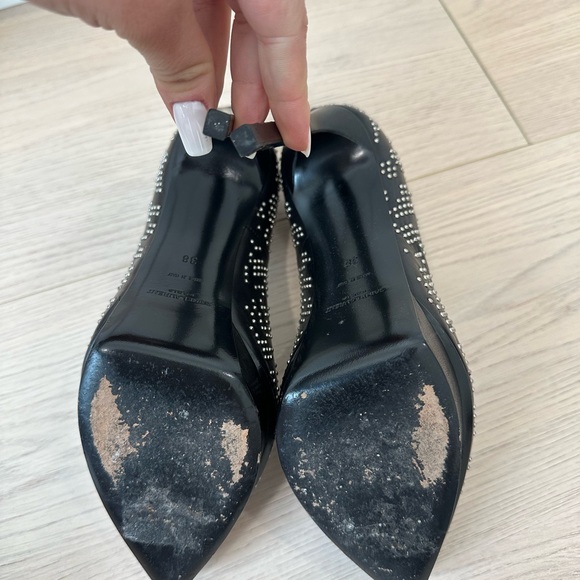 Saint Laurent Black Studded Heels - Picture 4 of 4